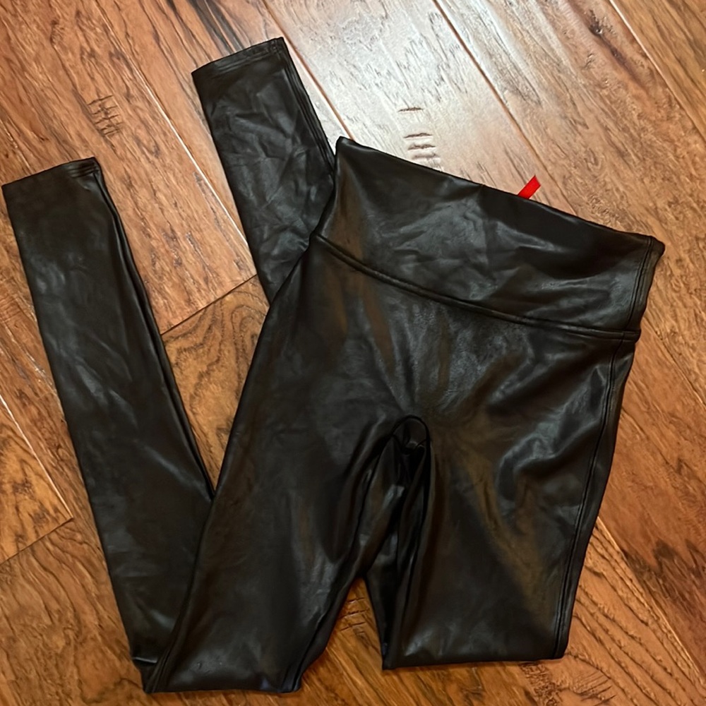 Spanx faux leather leggings!!!  No tags but never worn!